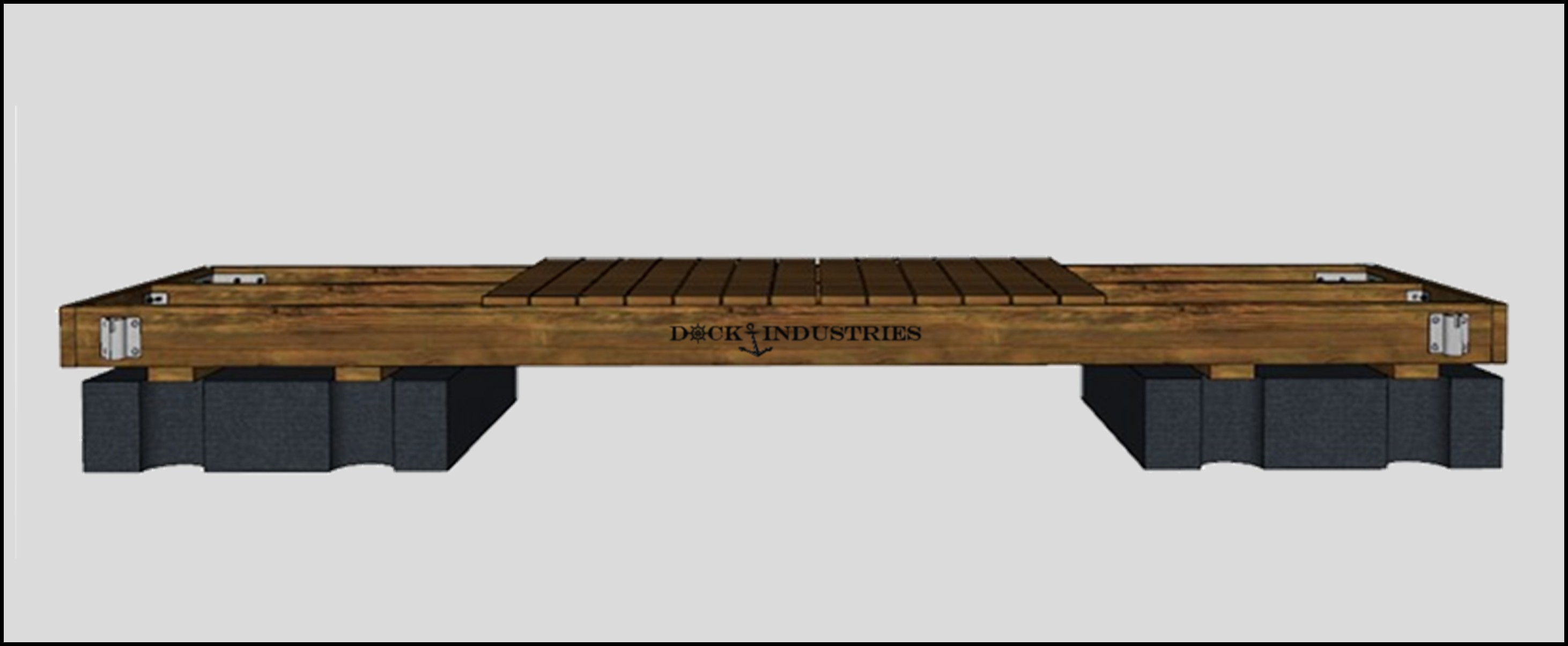 Ensemble de quai Heavy Duty 4'x16' - Pour poteaux