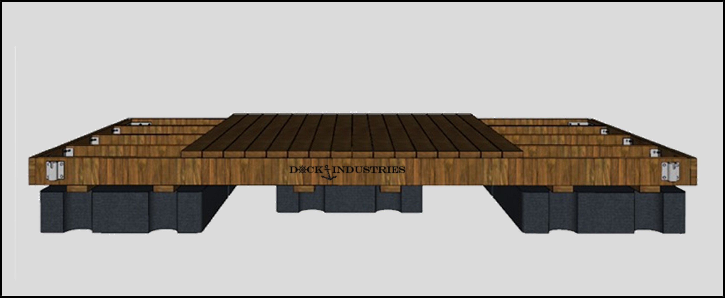 Ensemble de quai Heavy Duty 8'x16' - Pour poteaux