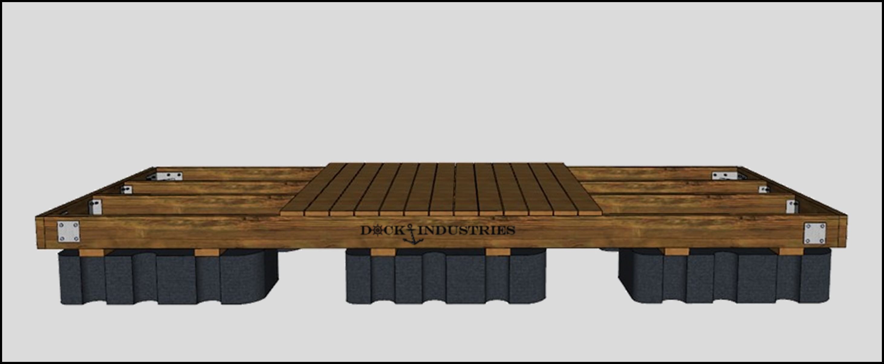 Ensemble de quai Heavy Duty 6'x16' - Sans ancrage