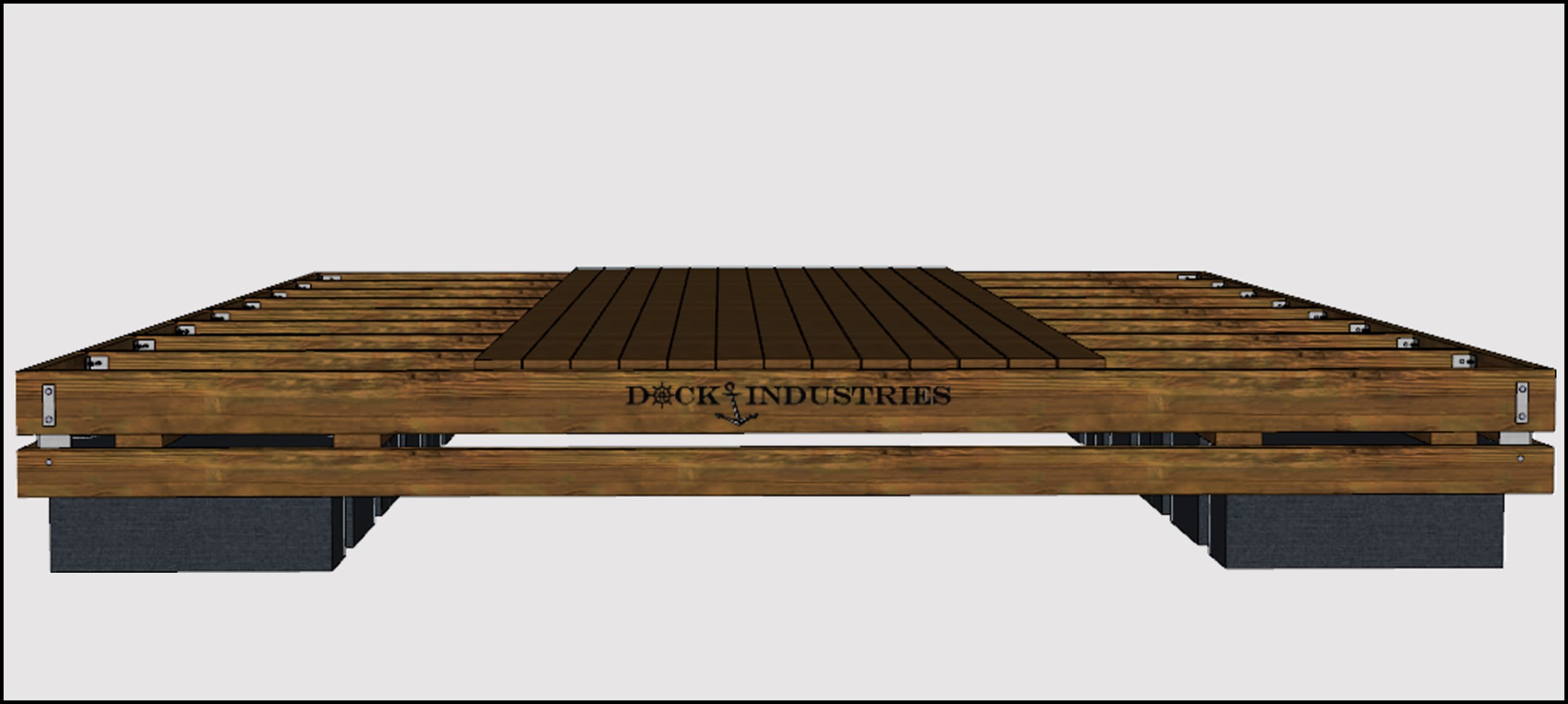 Ensemble de quai Commercial 16'x16' - Sans ancrage
