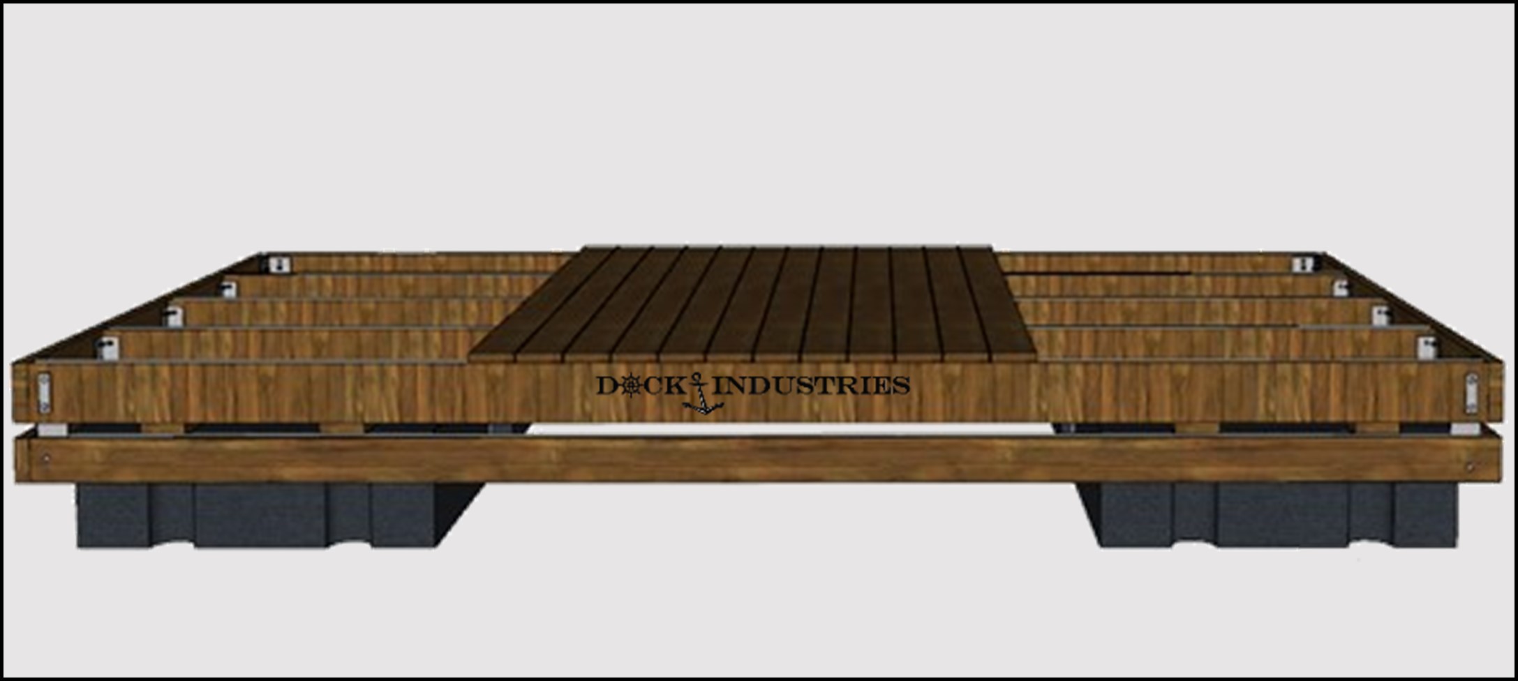 Ensemble de quai Commercial 8'x16' - Sans ancrage