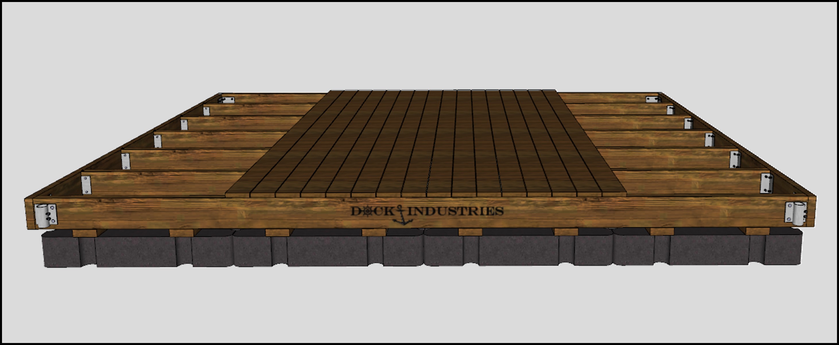Ensemble de quai Résidentiel 12'x16' - Pour poteaux