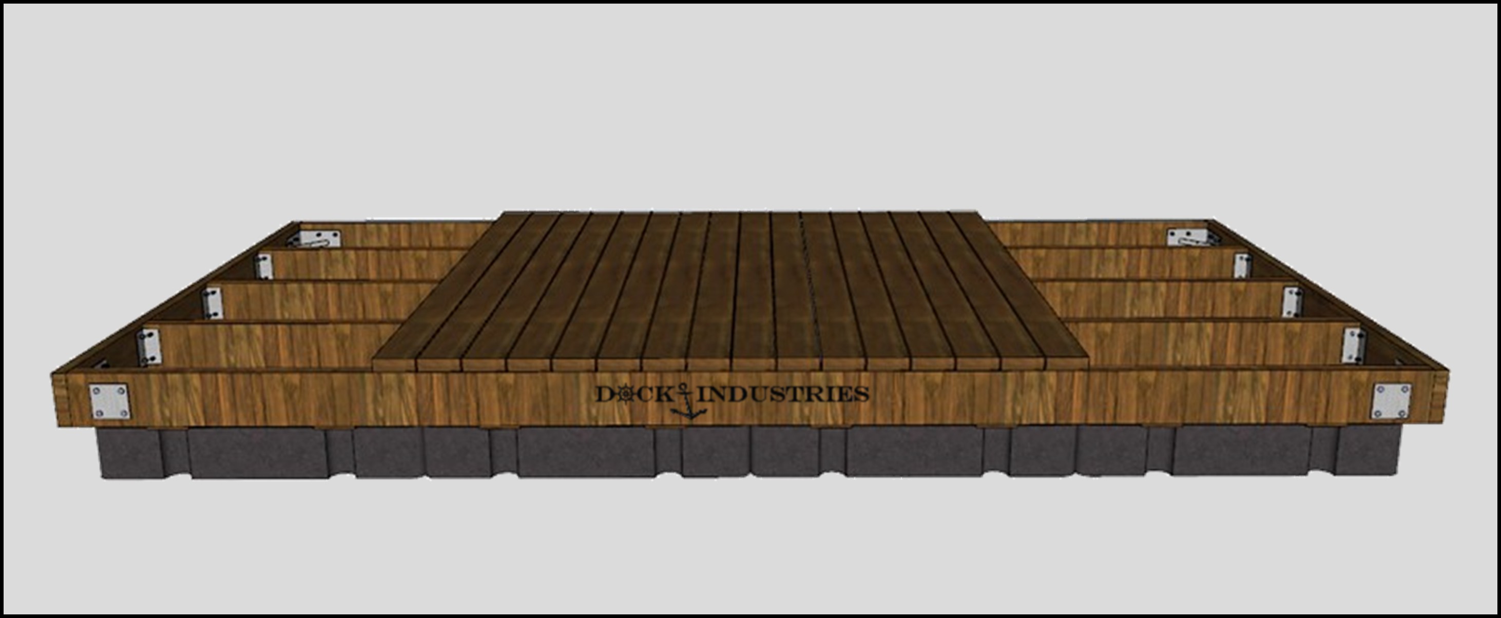 Ensemble de quai Heavy Duty 8'x16' - Sans ancrage