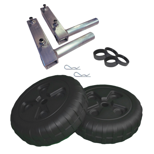 Ensemble de roues Standards 24" et braquettes renforcies en L - sans essieu - 9006STD