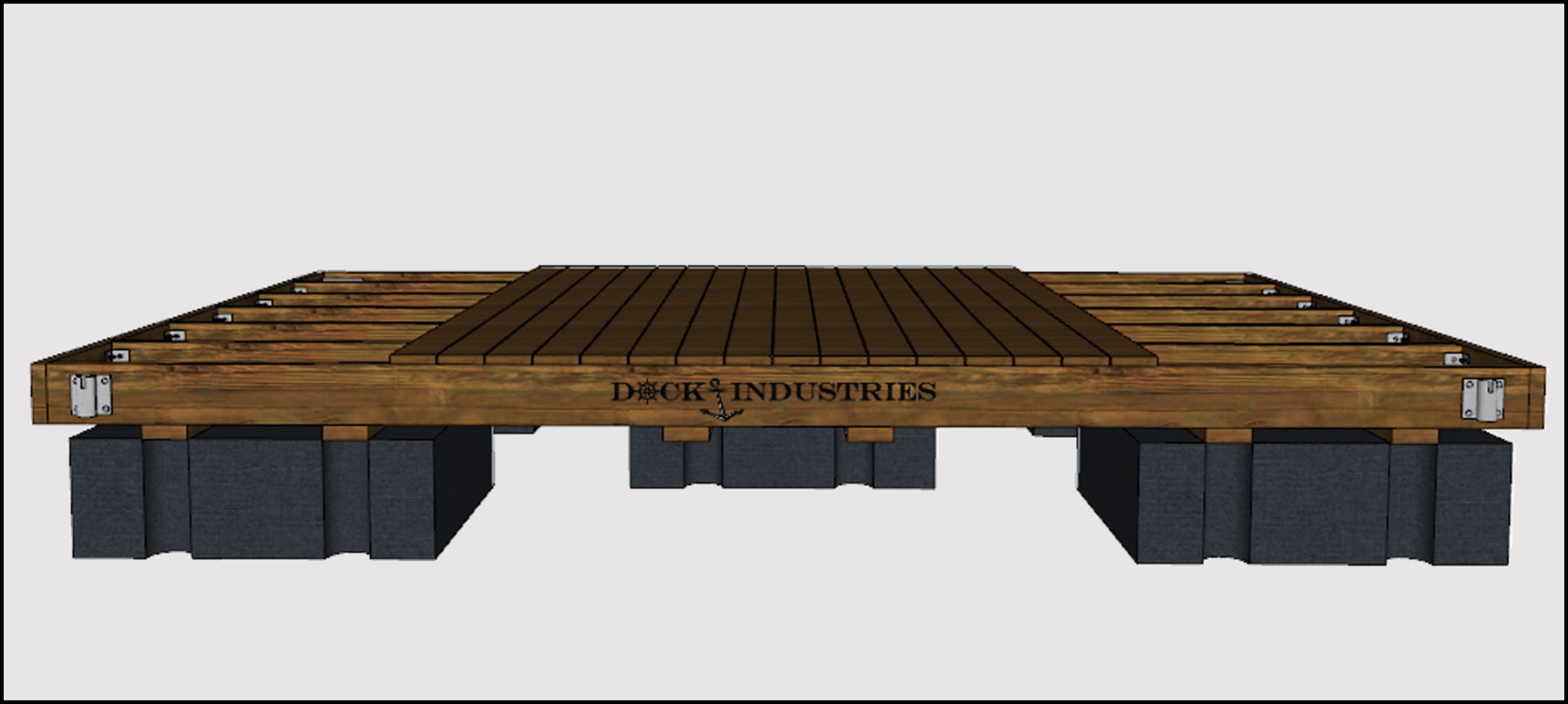 Ensemble de quai Heavy Duty 12'x16' - Pour poteaux