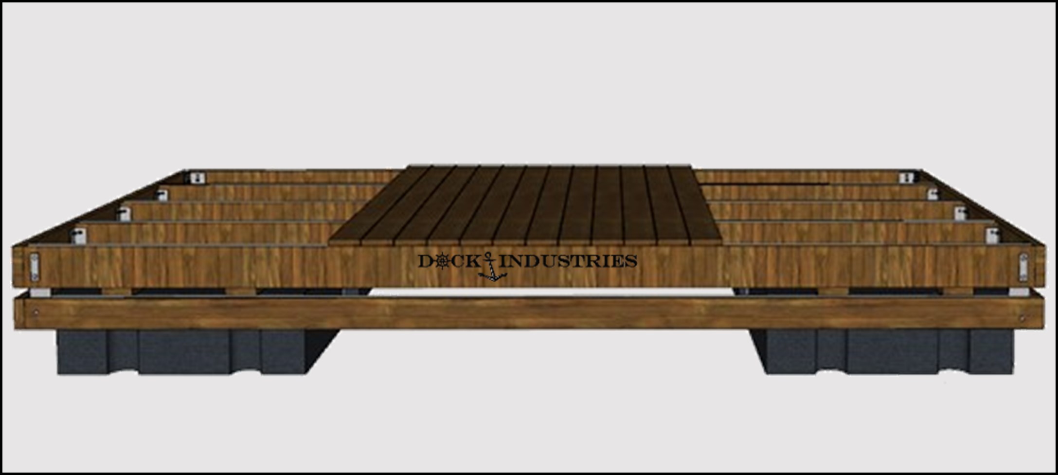 Ensemble de quai Commercial 8'x16' - Pour poteaux