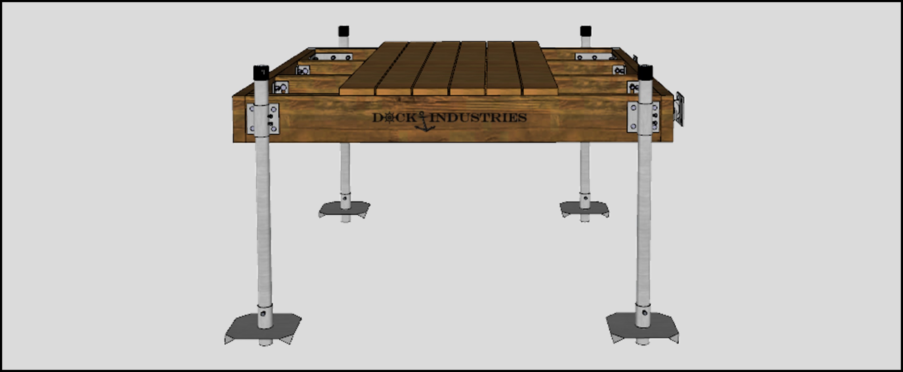 Ensemble de quai fixe Heavy Duty 6'